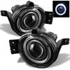 For 06-08 Dodge Ram Dual Halo LED Projector Chrome Headlights + Fog Lights