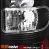 Fits 2004-2008 Ford F-150 Black Halo Projector LED Headlights+Tail Lamp 05 06 07