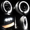 For 04-08 F150 Black Smoke Halo Projector LED Headlights + Full LED Taillights
