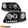 Fits 97-03 F-150 Expedition Black Halo Projector LED Headlight w/Corner Signal