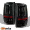 For 2009-18 Ram Dual Halo LED DRL Projector Headlights + LED Tail Lights [Black]