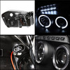 Fits 05-07 Magnum Halo Projector Black Headlights+LED Fog Lamps W/Switch &Bulbs