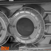 Fits 97-03 Ford F150 Expedition Smoke Halo LED 1 Piece Projector Headlights