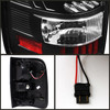 Fits 2004-2008 Ford F-150 Black Halo Projector LED Headlights+Tail Brake Lamp