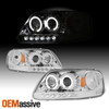 Fits 97-03 F150 Expedition 1Pc Halo Projector LED Headlights W/Corner Signal