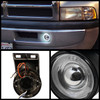 Fit 94-01 Ram 1500 94-02 2500/3500 Chrome Halo Projector LED Headlight+Fog Lamp