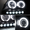 For 97-03 F150 Expedition Black Smoked CCFL Halo Projector LED Headlights Signal