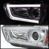 For 11-14 Charger LED Tube/Strip Clear Projector Headlights Design Fits HID-D3S