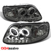 Fits 97-03 Ford F150 Expedition Smoke CCFL Halo LED 1 Piece Projector Headlights