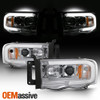 For 02-05 Dodge Ram 1500 | 03-05 2500/3500 Light Bar C-Tube Projector Headlights