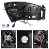 For 06-08 Dodge Ram 1500/2500/3500 Pickup Smoked Dual Halo Projector Headlights