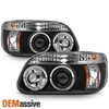 Fits 95-01 Explorer Halo Projector Black Headlights W/Built In Corner Signal