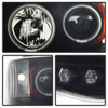 Fits 02-05 Ram Black Smoked Dual CCFL Halo Projector LED Headlights Left+Right