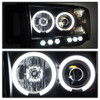 Fits 02-05 Ram Black Smoked Dual CCFL Halo Projector LED Headlights Left+Right