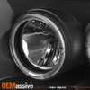 For 99-04 F-Series SuperDuty Black Halo Projector Headlight+Fog light Assembly