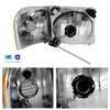 For 01-05 Ford Explorer Sport Trac Black Bezel Headlight + Corner Signal Lamp