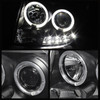 Fits 08-12 Escape Black Dual Halo DRL Daylight LED Strip Projector Headlights