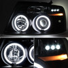 Fits 04-08 Ford F150 Black Smoked CCFL Halo Projector LED Headlights Left+Right