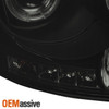 Fits 07-08 Ram 1500/09 2500 3500 Projector Headlights+Red Smoked Tail Lights