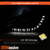 Fits 00-04 Ford Focus Black R8 Style DRL Daylight LED Projector Headlights Lamps
