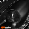 Fits 00-04 Ford Focus Black R8 Style DRL Daylight LED Projector Headlights Lamps