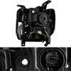 For 14-15 Sierra 1500 / 15-17 2500HD 3500HD Clear LED Tube Projector Headlights