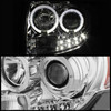 Fits 08-12 Escape Chrome Dual Halo DRL Daylight LED Strip Projector Headlights