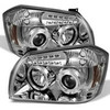 Fits Smoke 05-07 Dodge Magnum Dual Halo Projector LED Headlights Lamp Left+Right