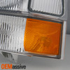 Fit 1999-2004 Excursion F250 F350 F450 Superduty Clear Headlights+Bumper Signal