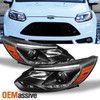 Fits 2012-2014 Focus DRL LED Strip Projector Black Headlights+LED Running Lights