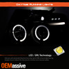 Fits 2004-2008 Ford F-150 Black Halo Projector LED Headlights 04 05 06 07 08