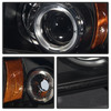 Fits 97-04 Dodge Dakota Black Smoke Dual Halo Projector LED Headlight+Tail Light