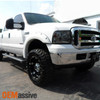 For 05-07 F250/F350/F450 SuperDuty Smoke Halo LED Projector Headlights+LED Tail