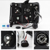Fit 07-13 Sierra 1500/2500HD Clear Dual Halo LED Projector Headlight+LED Tail