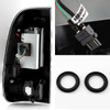 Fit 05-07 F-Series SuperDuty Black Halo LED Projector Headlights + LED Taillight