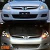 Fits 03-07 Honda Accord 2/4Dr Ex Lx V6 CCFL Halo Projector LED Black Headlights