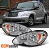 Fit 2006-2010 Chrysler PT Cruiser Replacement Headlights Lamps Left+Right Pair