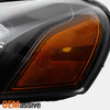 Fit 04-06 Chrysler Sebring Convertible & Sedan Black Replacement Headlights Pair