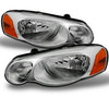 Fit 04-06 Chrysler Sebring Covertible & Sedan Chrome Replacement Headlights Pair