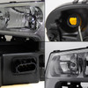 Fits 02-09 Trailblazer Chrome Clear Headlights Replacement + Fog Lights w/Bulbs