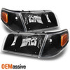 Fit 98-11 Crown Victoria Headlights + Corner Signal Lamps 1998-2001 Left+right