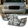 Fit 98-11 Crown Victoria Headlights + Corner Signal Lamps 1998-2001 Left+right