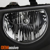 Fit 2005 2006 2007 Chrysler Town & Country Headlights Replacement Black Headlamp