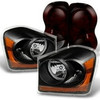 Fit 04-06 Dodge Durango Black Headlights + Dark Red Tail Lights Replacement