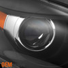 2013 2014 2015 Dodge Dart [HID Type] Black Projector Headlights L+R Replacement