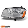Fit 2008-2014 Dodge Avenger Driver Left Side Chrome Clear Headlight