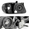 Fit 2001-2007 Caravan Town & Country Black Headlights Replacement L+R Lamps
