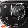Fit 2008-2014 Dodge Challenger Replacement Black Headlights Headlamps L + R
