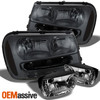 Fits 02-09 Trailblazer Smoke Smoked Headlights Replacement + Fog Lights w/Bulbs