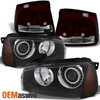 Fit 09-10 Charger Projector HID Headlights + Dark Red Tail Lights  Replacement